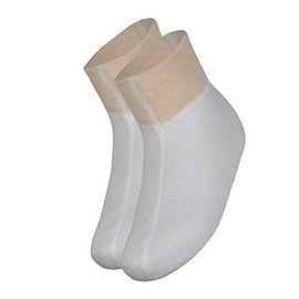 wobera Angora 70% Angora Double Walled Foot Warmers for Men and Women (Size 3 (43-46), Natural White)