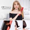 Professional Straight Hair Comb Wireless Rechargable Hair Straightener & Curler