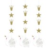 Creative Party PC344424 Swan Princess Hanging Cutouts-3 Pcs, Multicolor
