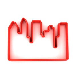 Custom Cutters City Skyline Shape Cookie Cutter | Large Plastic Cutter for Baking, Fondant, Clay, Pastry, Icing, Jewellery (10CM)