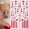 OHWODA Christmas Nail Stickers for Nail Art, Cute Winter Nail