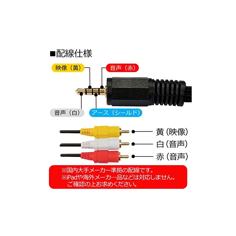 3A Company AVC-AV3530 4 Pole Mini to AV Converter Cable,