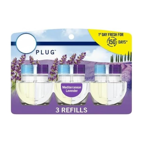 F.e.b.r.e.z.e Plug in Air Fresheners, Mediterranean Lavender, Odor Eliminator for