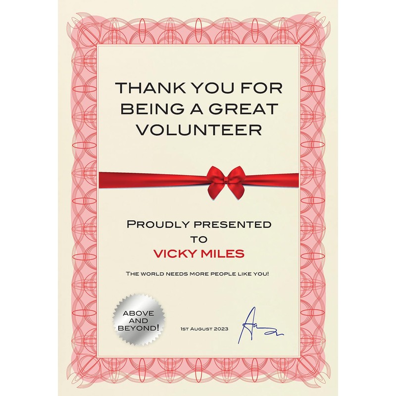 Computer Craft Certificate Papers with Foil Seals 90gsm A4 Reflex