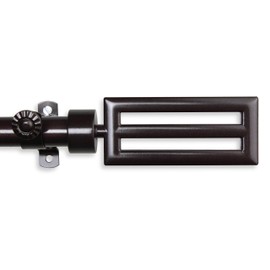 Rod Desyne Sterling Curtain Rod, 120-170", Cocoa