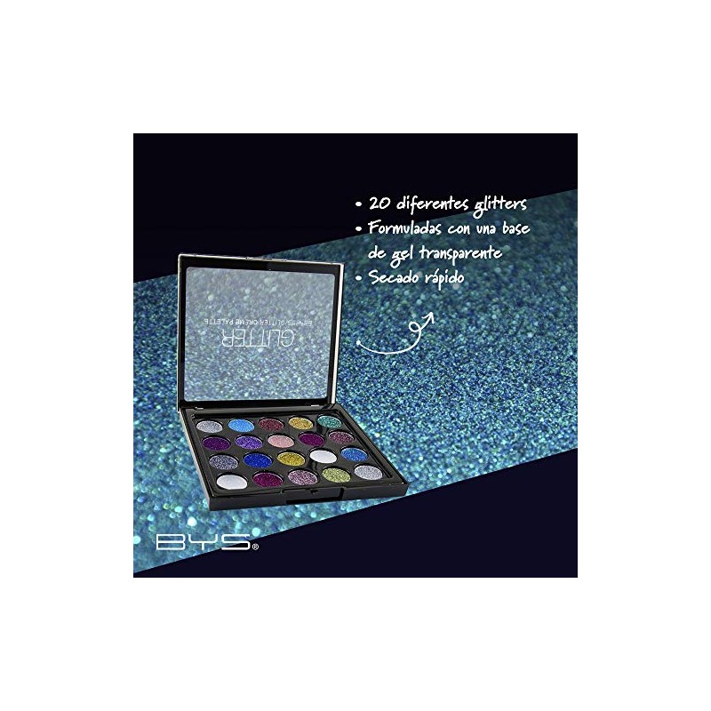 Paleta de sombras - gel con glitter