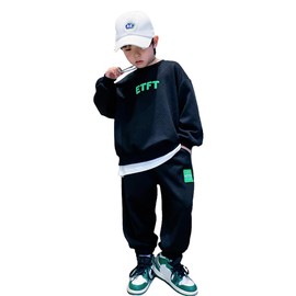 KOSIKINI Kids' Clothing Jersey, Setup, Spring, Autumn, Clothes, Long Sleeve, Boys, Trainer, Sports Pants, Top and Bottom Set, Jersey, Boys, Sweatpants, Setup, Kids, Casual, Korean, Stylish, Boys