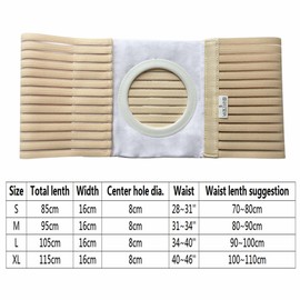 Men Or Women Ostomy Belt Breathable Ostomy Hernia Support Belt Abdominal Stoma Binder Brace Abdomen Band Stoma Support for Colostomy Patients to Prevent Parastomal Hernia Stoma Opening (XL)