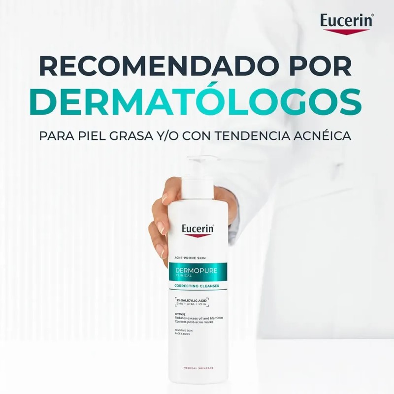 Eucerin Dermopure Gel Limpiador Concentrado 150ml Grasa Día/noche