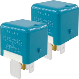 2-Pack 90987-04010 & 156700-2550 Relay - 30A 12VDC 4-Pin SPST Automotive Relay - Compatible with Toyota Camry (2010-2020), Corolla - Fixes Blower Motor & B1478 Error