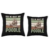 Poodle Dog Throw Pillow