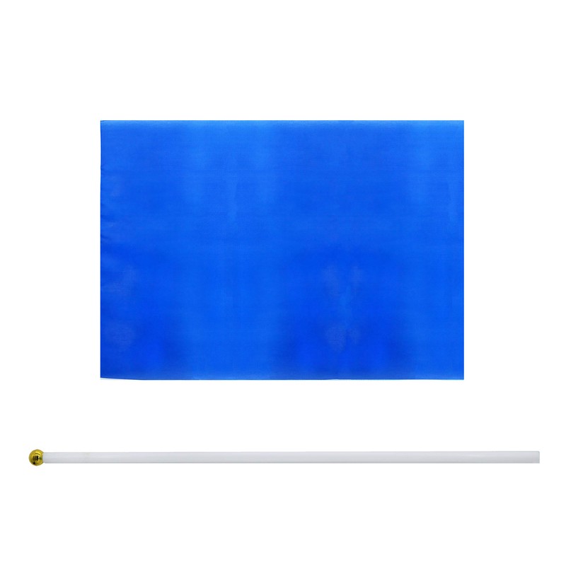 WXTWK 50 Pack Solid Navy Blue Flag Small Mini Plain