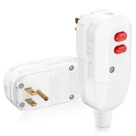 OAONAN GFCI Replacement Plug Assembly Auto Reset 15 Amp 3 Prongs, 5 Years Warranty, Ground Fault Circuit Interrupter Safety Plug for Pressure Washer, Hot Tub, Air Conditioner, Hair Dryer