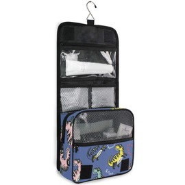 Hanging Travel Toiletry Bag Cute Dinosaur Kit Makeup Case Cosmetics Organizer for Men Women