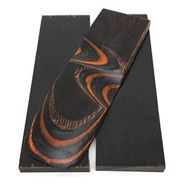 Dymalux "Ember Glow" Laminated Wood Knife Handle Scales- 1/4" x 1.5" x 5"