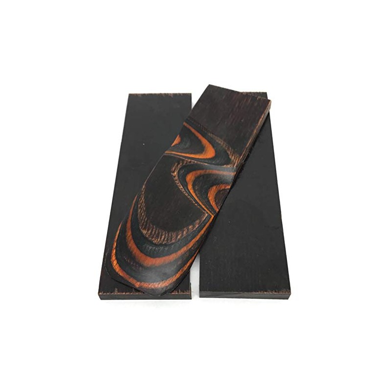 Dymalux "Ember Glow" Laminated Wood Knife Handle Scales- 1/4" x