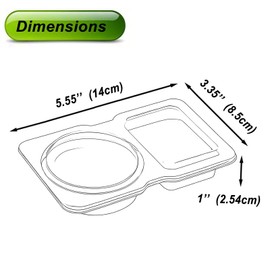Snack Containers Vacuum-Sealed 20 Pack Dual-Compartment Lunchable BPA-Free Box with Lids Condiment Cups for Dipping Sauce Fruit Salad Dressing Office School Picnic Lunch for On the Go Take Out Foods