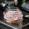 Car Perfume Decoration Solar Powered Rotating Aromatherapy Diffuser Ornament for