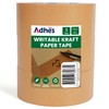 Adhes Writable Brown Paper Packing Tape 3 Rolls 1.96 Inch