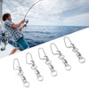 50Pcs High Strength Fishing Snap Swivels Stainless Steel B Type