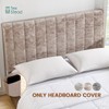 Headboard Cover Bed - Thickened Soft Stretch Slipcover Flannel Fabric,