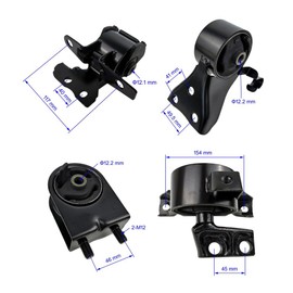 4PCS Engine Motor & Trans Mount Set Compatible with Mazda Protege 1999 2000 2001 2002 2003 Protege5 2002 2003 L4 1.8L 2.0L with Automatic Transmission for A6485 A6486 A6464 A6481