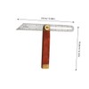 Operitacx Holzbearbeitung T Bevel Winkelmesser Mit Holzgriff Verstellbares Gleitwinkel Lineal