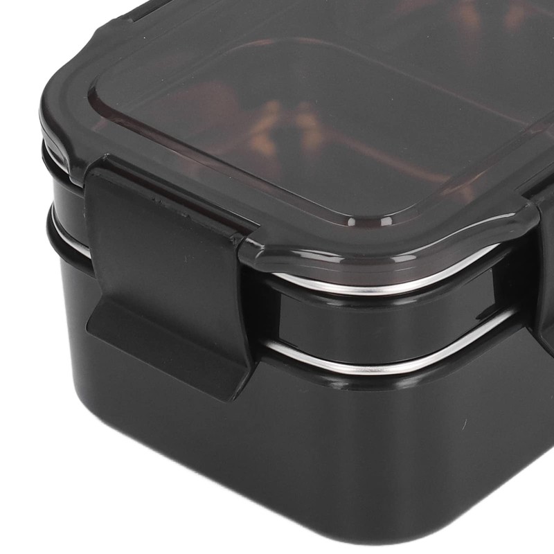 304 Stainless Steel Double Layer Insulated Lunch Box with Compartment