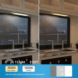 acegoo Campervan Boat LED Ceiling Light, 2 Color Temperature Switchable, 12V Dimmable Acrylic Panel Light for Motorhome Camper Trailer Boat Truck, 32.5cmX14.5cm DC12-24V 1180 Lumen