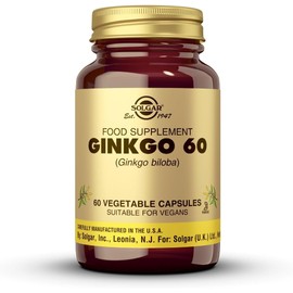 Solgar Ginkgo Biloba Capsules – 60 Vegan Capsules – Premium Botanical Extract with Antioxidant Properties – Supports Mental Alertness & Cognitive Health