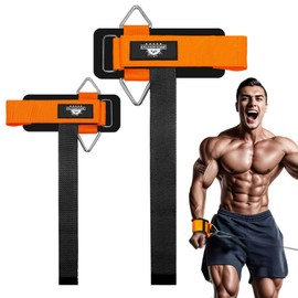 Lights Mountain Wrist Cuffs Weight Lifting Straps – Heavy-Duty Cable Machine Attachments & Weightlifting Wrist Support for Lateral Raises, Pull Exercises & Strength Training