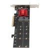 Dual M.2 PCIe NVMe Adapter with PCIe Bifurcation Function SSD
