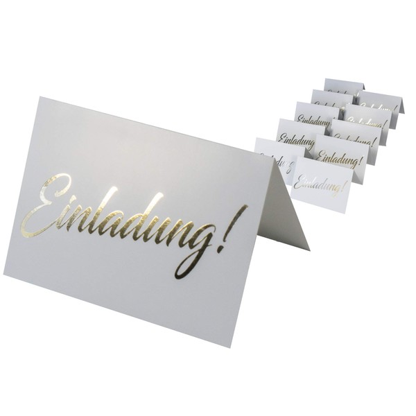 codiarts. 10 Invitation Cards + 10 White Envelopes, Invitation as