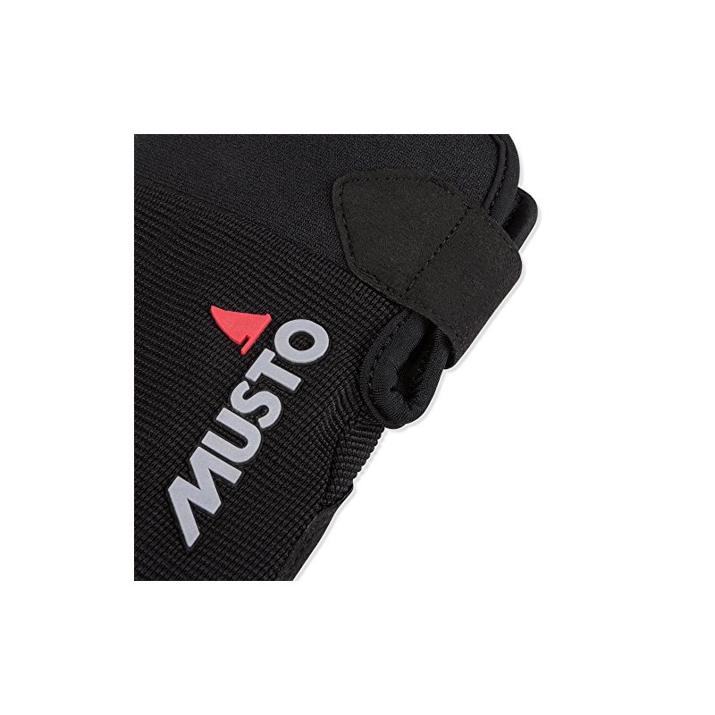 Musto 2018 Essential Sailing Long Finger Gloves in Black -