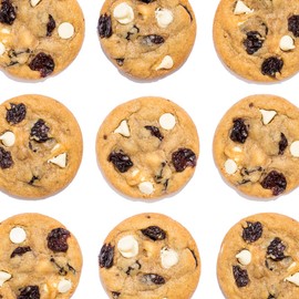 David's Cookies - 24Fresh Baked Cherry with White Chip Cookies Gourmet Gift Basket - Christmas, Holiday & Corporate Food Tin - Idea For Men & Women - Certified Kosher - 2 lb