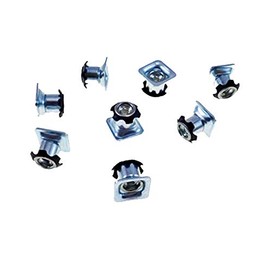Metal Threaded Star Type Inserts - 3/4" Square Tubing Inserts (1/4-20 Threads) (4 Pack)