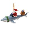 Cape Shore Santa Riding Shark Ornament