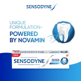 Sensodyne Toothpaste, Repair and Protect, Deep Repair, Lasting and Daily Sensitivity Protection, Original, (100g x 6)