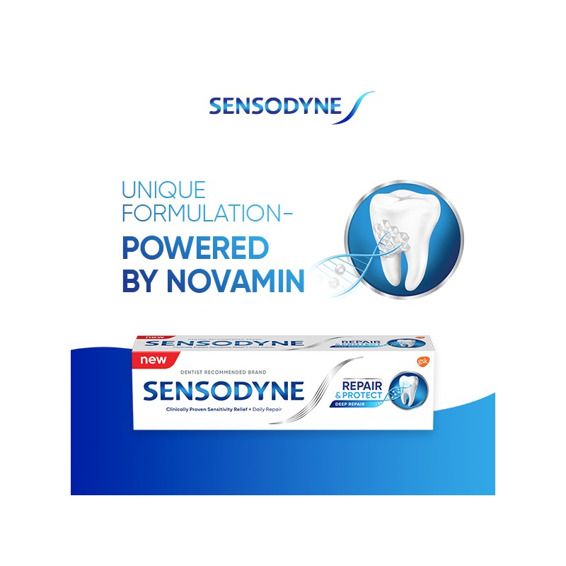 Sensodyne Toothpaste, Repair and Protect, Deep Repair, Lasting and Daily