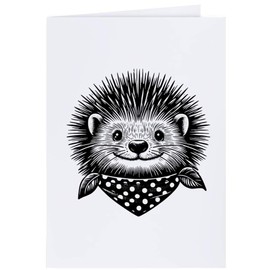 4 x 'Happy Hedgehog' Gift Tags/Labels (GI00088701)