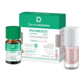 Dermovitamina - Micoblock 3in1 Onicomicosi Gel 7ml e Smalto Nude 5ml