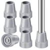 Crutch Tips, 6-Pack 7/8 Inch Upgrade Heavy Duty Rubber Crutch