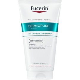 Eucerin DermoPure Gel limpiador facial concentrado (150 ml) con ácido salicílico para imperfecciones y manchas post-acné