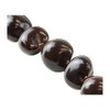 Hawaiian Lei Necklace of Dark Brown Kukui Nuts