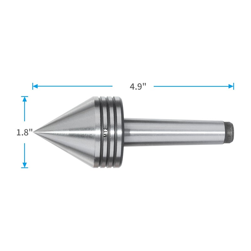 DEEFIINE MT2 Heavy Duty Live Tailstock Center for wood lathe
