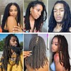 Coriario 0.4 cm Real Human Hair Dreadlock Extensions 8 inch