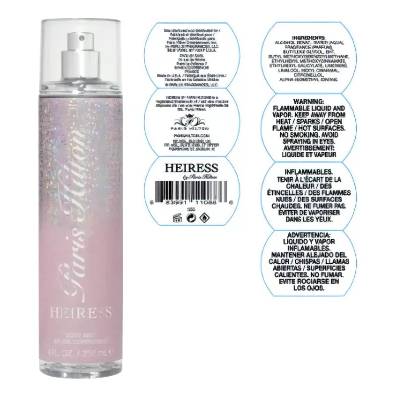 Paris Hilton Body Heiress 236ml Dama Paris Hilton Volumen de