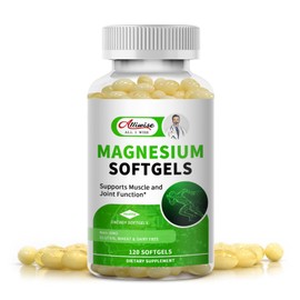 Magnesium Glycinate Supplement 500mg, High Absorption Dietary Supplement Softgels for Sleep, Muscle, Heart, Nerve and Bone Support, Gluten Free, Non GMO, 120 Capsules, 60 Day Supply