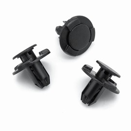 VVO Fasteners- Black Plastic Engine Bay Shield Clips for Nissan X-Trail, (Pack of 10)