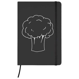 Azeeda A5 'Broccoli' Black Hardcover Ruled Notebook (NB00074048)